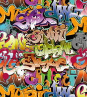 Dimex Graffiti Art Papier Peint 225x250cm 3 bandes | yourdeclineoration.com