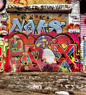 Dimex Graffiti Street Papier Peint 225x250cm 3 bandes | yourdeclineoration.com