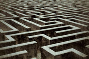 Dimex Labyrinth Papier Peint 375x250cm 5 bandes | yourdeclineoration.com