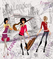 Dimex London Style Papier Peint 225x250cm 3 bandes | yourdeclineoration.com