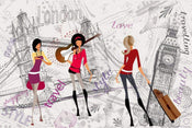 Dimex London Style Papier Peint 375x250cm 5 bandes | yourdeclineoration.com