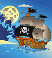 Dimex Pirate Ship Papier Peint 225x250cm 3 bandes | yourdeclineoration.com