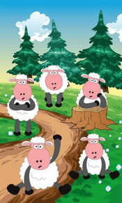 Dimex Sheep Papier Peint 150x250cm 2 bandes | yourdeclineoration.com