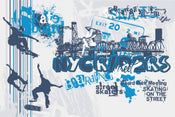 Dimex Skate Papier Peint 375x250cm 5 bandes | yourdeclineoration.com
