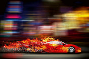 Dimex Speeding Car Papier Peint 375x250cm 5 bandes | yourdeclineoration.com