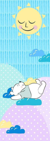 Komar Winnie Pooh Take a Nap Papier Peint Intissé 100x280cm 2 bandes | yourdeclineoration.com
