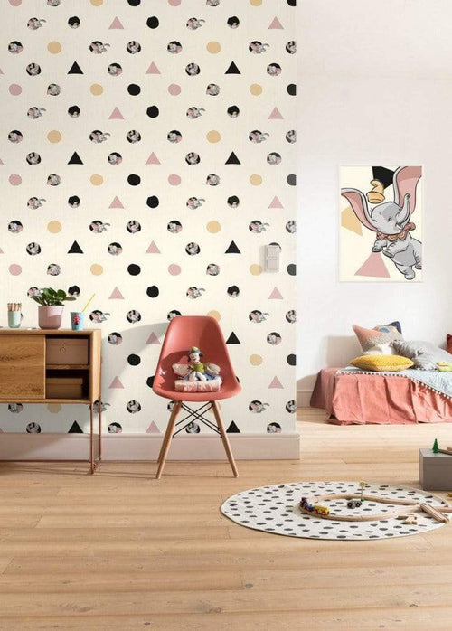 Komar Dumbo Angles Dots Papier Peint Intissé 200x280cm 4 bandes ambiance | yourdeclineoration.com