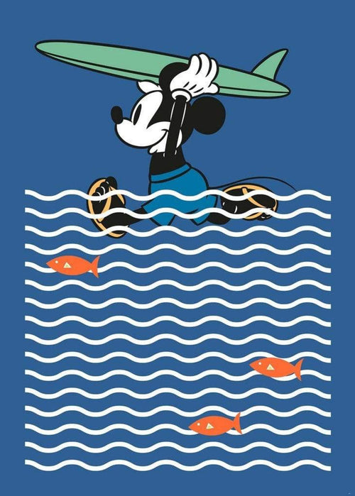 Komar Mickey gone Surfing Papier Peint Intissé 200x280cm 4 bandes | yourdeclineoration.com