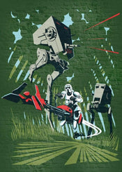 Komar Star Wars Classic Concrete Endor Papier Peint Intissé 200x280cm 4 bandes | yourdeclineoration.com