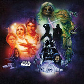 Komar Star Wars Classic Affiche Collage Vlies Fotobehang 250x250cm 5 banen | yourdeclineoration.com