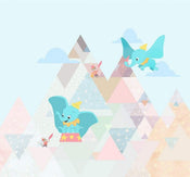 Komar Dumbo flying elephant Papier Peint Intissé 300x280cm 6 bandes | yourdeclineoration.com