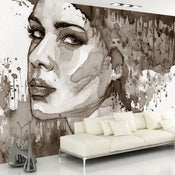 Papier Peint - Black Lady - Intissé