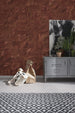 Komar Intisse Papier Peint Inx8 078 Red Slate Tiles Interieur | yourdeclineoration.com