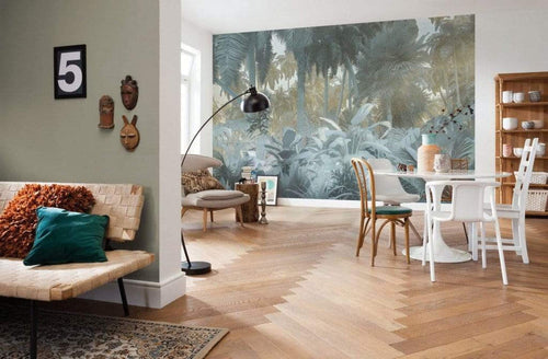 Komar Misty Jungle Papier Peint Intissé 400x250cm 4 bandes ambiance | yourdeclineoration.com