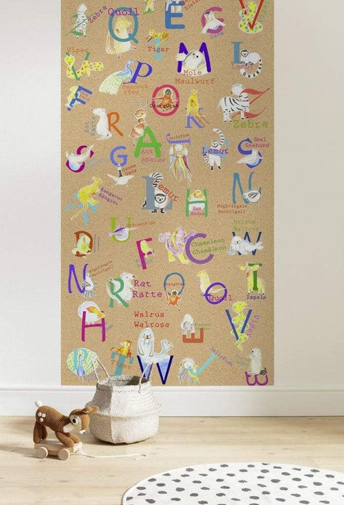 Komar Animals A Z Papier Peint Intissé 100x250cm 1 bande ambiance | yourdeclineoration.com
