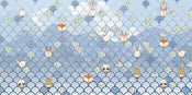 Komar Shelly Bluewave Papier Peint Intissé 500x250cm 5 bandes | yourdeclineoration.com