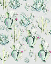 Komar Cactus Grey Papier Peint Intissé 200x250cm 2 bandes | yourdeclineoration.com