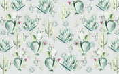 Komar Cactus Grey Papier Peint Intissé 400x250cm 4 bandes | yourdeclineoration.com